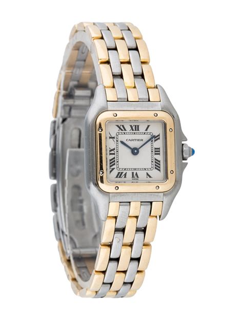 cartier 2 tone watch|two tone cartier watch.